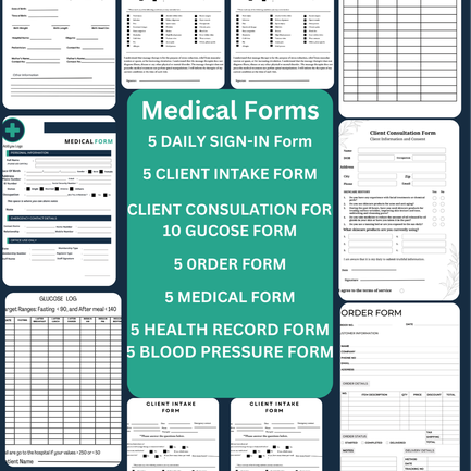 Comprehensive Medical Information Form