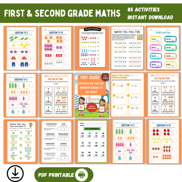 Math Marvels Addition and Subtraction Adventure.